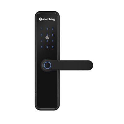 Atomberg Azhero Smart Door Lock | Key | 2 Stainless Steel Bolt | 2 Year Warranty (Black)