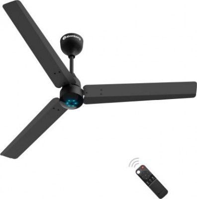 Atomberg Renesa 5 Star 1200 mm 3 Blade Ceiling Fan  (BLDC Motor with Remote | Midnight Black | Pack of 1)