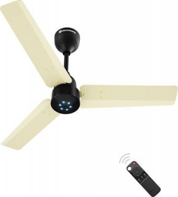 Atomberg Renesa Ceiling Fan 5 Star 900 mm BLDC Motor with Remote 3 Blade Ceiling Fan (Ivory And Black)