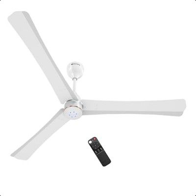 atomberg Renesa Halo Smart 1400mm BLDC Ceiling Fan with IoT & Remote - White-Gold Ring