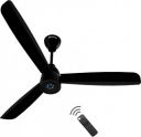 Atomberg Renesa Prime Remote 5 Star 1200 mm 3 Blade Ceiling Fan (BLDC Motor with Remote | Gloss Black | Pack of 1)...