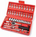 ATOOLS 46Pcs All Purpose 1/4inch Ratchet Socket Spannar Set Tools Kit...