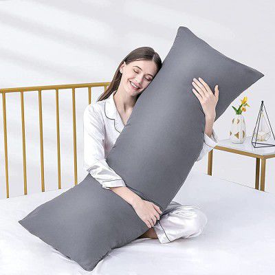 ATOOTFUSION Microfiber Luxury Ultra Soft Full Body Breathable Long Bed Pillow Insert (Grey 20x54)