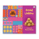 Atta Gond Laddu 200 grams, Dry Fruits Laddoo, Indian Sweets Mithai, GO DESi...