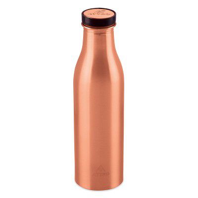 Attro Aarogyam Vedic Matte Finish Joint-less Copper Water Bottle,1000 ml