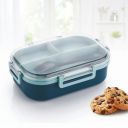 ATTRO Carry Fresh Kids Plastic Lunch Box 3 Compartments, 500 ml...