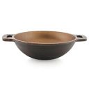 Attro Cookware Pre-Seasoned Cast Iron kadai/Kadhai 10 inch - Black, Standard, (Attro_Cstlr_Kadai_10)...