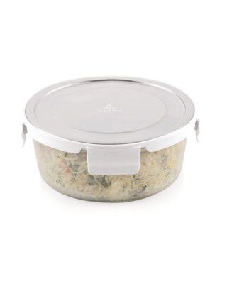ATTRO Glassox Borosilicate Round Glass Lunch Box