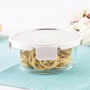 ATTRO Glassox Borosilicate Round Glass Lunch Box with Stainless Steel Lid Food Storage Container- 620ml...