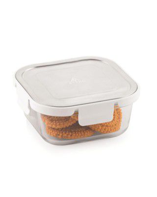 ATTRO Glassox Borosilicate Square Glass Lunch Box