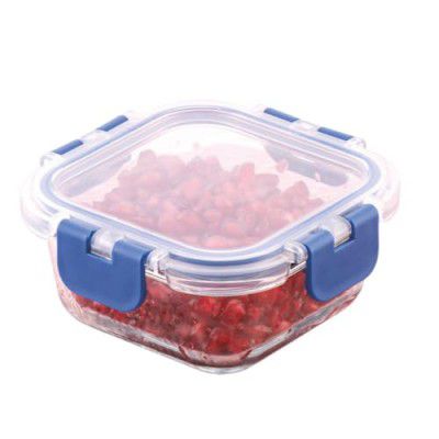 ATTRO Glassox Borosilicate Square Glass Lunch Box