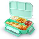 ATTRO Gourmet 4 Compartment Lunch Box Portable Meal Organizer – 1000ml Mint Green...