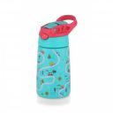 ATTRO Kinder Vacuum Insulated ISI certified Stainless Steel Water Bottle – 330ml, Leakproof, BPA-Free, Eye-Catchy Prints, Ideal for Kids School,Picnic, Travel & Daily Use – Road Trip Green...