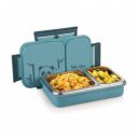 ATTRO Legacy 2 Insulated Lunch Box with Two Compartment BPA Free, Food Grade Ideal for School, Picnic, Office & Outdoor - 600ml Blue, Stainless Steel...