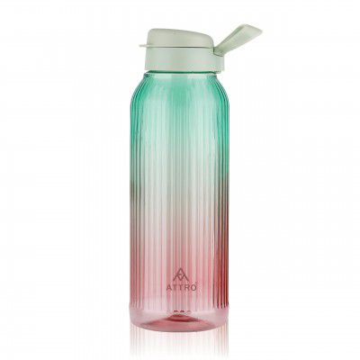 ATTRO Linear Deluxe 1.5 L BPA-Free Plastic Water Bottle - Green Red