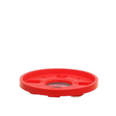 ATTRO LPG Gas Cylinder Trolley Stand, Heavy-Duty Plastic with Nylon Wheels, 75kg Load Capacity, Anti-Rust, Stable Base, Easily Movable for Kitchen & Home Use- Red