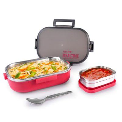 Attro Meal Time Stainless Steel Insulated Lunch Box