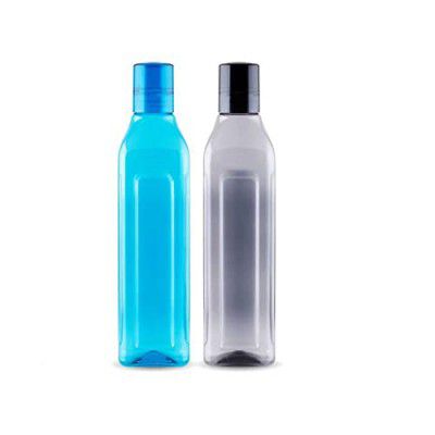 Attro Miami 1000ml Plastic Unbreakable Fridge Bottle for Office - Set of 2