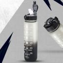Attro Motivational 1 Liter Quotes & Time Marker Dual Colour Sports Plastic Bottle...