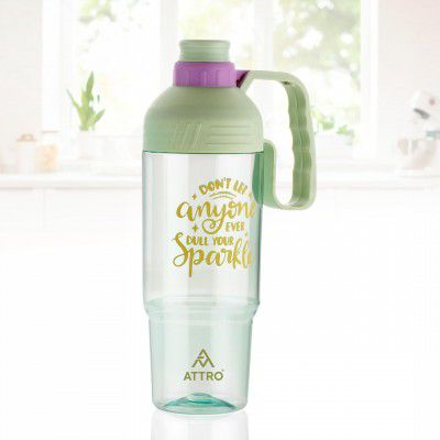 ATTRO My Cup Tumbler Plastic Water Bottle with Handle, BPA-Free, Leak-Proof, Ideal for School