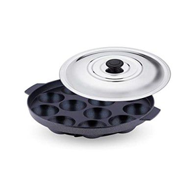 Attro Non-Stick Heavy Duty 12 Cavity Aluminium Appam Patra