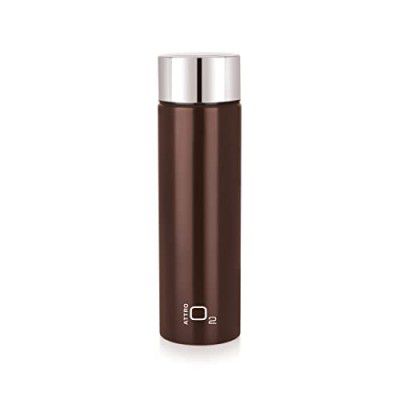 Attro O2 1100ml Stainless Steel Single Wall Water Bottle - Chocolate Brown