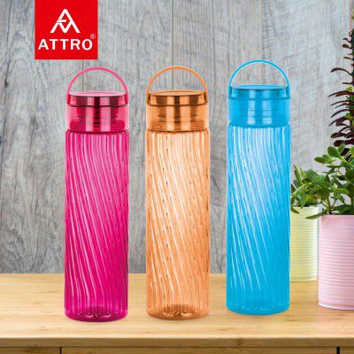 Attro O2 Spring 1000ml Water Bottle - Set of 3 
