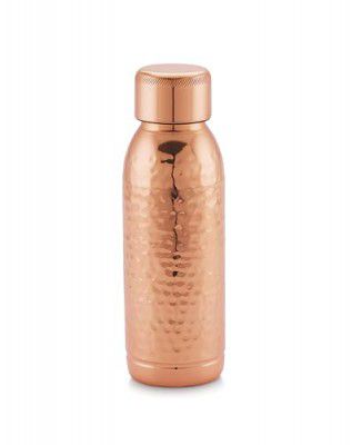 Attro Ocean 250ml Copper Water Bottle Improve Your Immunity, Brain, Nervous System & Healthy Skin Natural Ayurveda Benefits Authentic Copper Bottle - Hammer