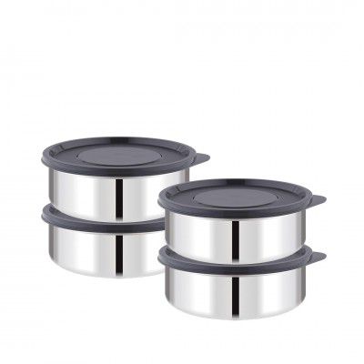 ATTRO Prime Stainless Steel Single Wall Storage Containers Airtight & Leak Proof 