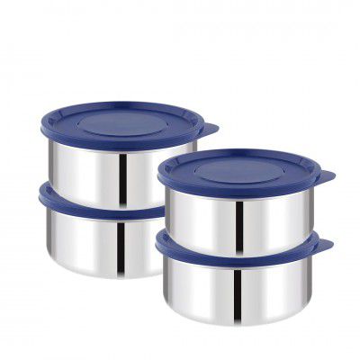 ATTRO Prime Stainless Steel Single Wall Storage Containers Airtight & Leak Proof Containers for Office Use, School