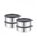 ATTRO Prime Stainless Steel Single Wall Storage Containers Airtight & Leak Proof ...