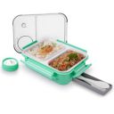 ATTRO Smart 2 Compartment Lunch Box - 750ml Dark, Plastic...