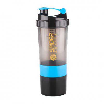 ATTRO Plastic Spider Shaker Bottle with Storage 300ml Protein Mixer Bottle