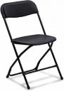 Attro Supreme Amity Chair Modern Armless Heavy Duty Plastic Chair, Black Set of 4...
