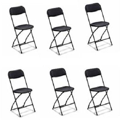 Attro Supreme Amity Chair Modern Armless Heavy Duty Plastic,Brown Set of 6