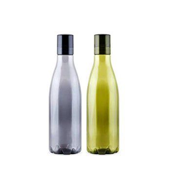 Attro Swift Plastic Unbreakable Fridge Water Bottle for Office, Sports, School, Travelling, Gym, Yoga-BPA And Leak Free, Assorted 1000 ml - Set of 2
