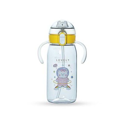 Attro Teddu 550ml Cute and Convenient Cartoon Printed Kids Tritan Water Bottle