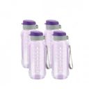 ATTRO Ultra Pro Motivational 1-Liter BPA-Free Water Bottle | Set of 4...