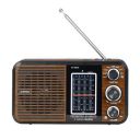 AUDIOEX Retro 8-Band Radio with USB/SD/AUX Line in/Bluetooth Speaker...