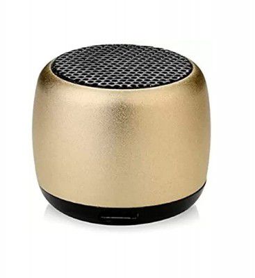 AUGEN Mini Bluetooth Speaker with in Built Mic - Gold