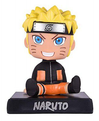 AUGEN Super Hero Naruto Action Figure Limited Edition Japanese Anime Bobblehead with Mobile Holder for Car Dashboard, Office Desk & Study Table (Pack of 1)
