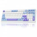 AULA F99 Mechanical Keyboard | Tri-Mode BT5.0/2.4GHz/USB-C Hot Swappable (Blue+White, Crescent Switch)...