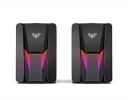 Aula N-108 2.0 Speaker for PC, Laptops, Desktop with LED Light Mode, USB Powered, AUX Input, Volume Control Pod - Black...