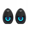 Aula N-69 USB 2.0 Powered Multimedia Speaker with AUX Input, deep bass, LED Lights, 3.5mm Audio Input (Black)...