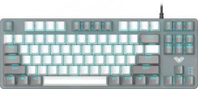 Aula F3287 Mechanical / Rainbow Backlight, Anti-ghosting, Blue switch (Grey, White)