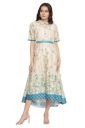 Aurelia Women Cream High-Low A-Line Dress...
