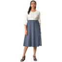Aurelia Women's Cotton A-Line Midi Dress...