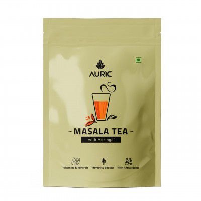 Auric Kadak Moringa Masala Tea - Black Tea from Assam & Darjeeling (Cardamom, Ginger, Black Pepper) 250 GMS | 125 Cups