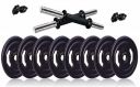 Aurion 20 Kg Home Gym Set with One Pair Dumbbell Rods -PVC Dumbbells set...