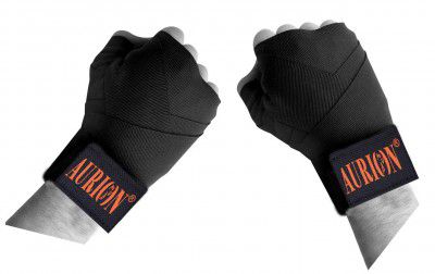 Aurion 3434 Canvas Boxing Hand Wraps, 108-inch (Black/Red/Blue)